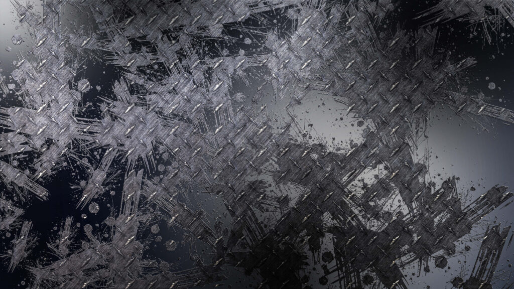 Textured Metallic Black and White Abstract Wallpaper Background