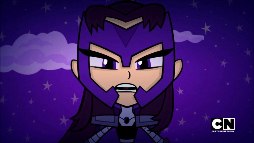 Blackfire Cartoon Network wallpaper intense expression starry night sky bold fierce character