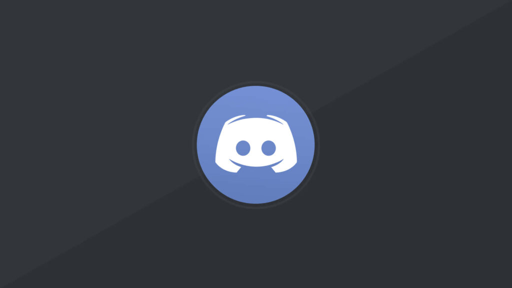 Midnight Vibes: Black Wallpaper featuring the Iconic Discord Logo