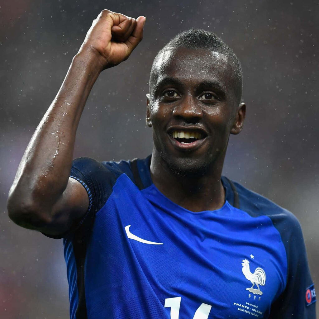 Blaise Matuidi celebrating in French national football jersey showing passion on the field wallpaper