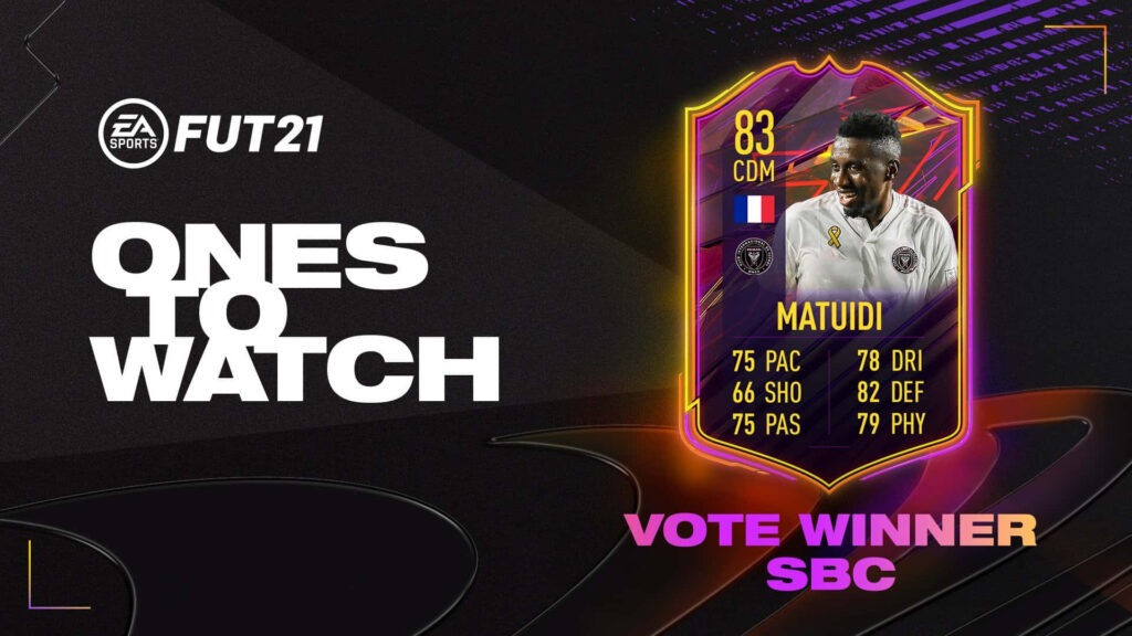 Blaise Matuidi FUT21 Ones to Watch Vote Winner SBC dynamic in-game ratings wallpaper