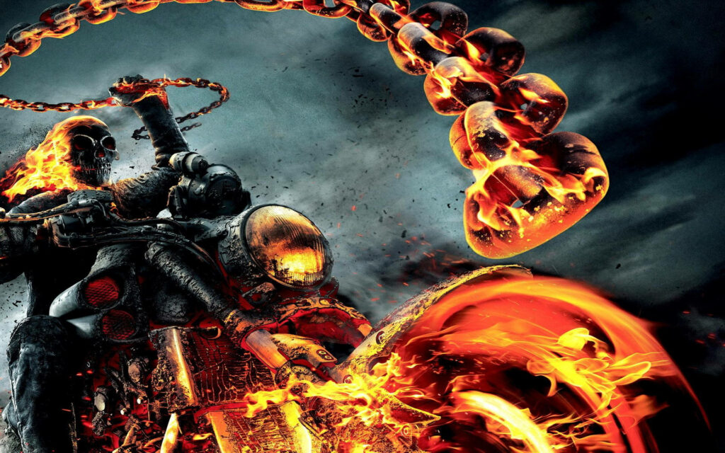 Ghost Rider's Chains of Hell Wallpaper