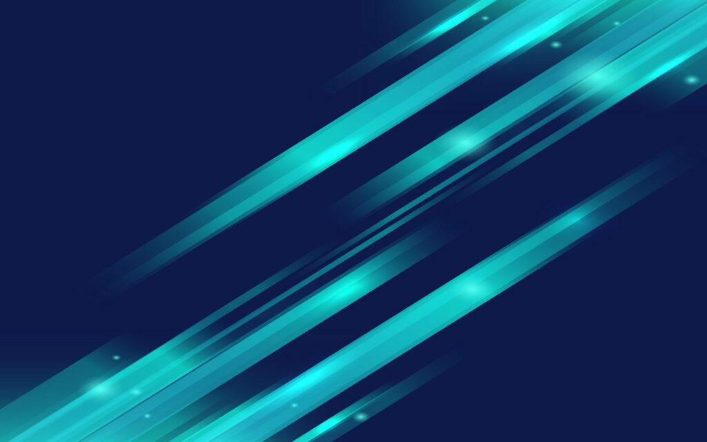 Glowing Serenity: An Electrifying Abstract Blue Neon Art Wallpaper