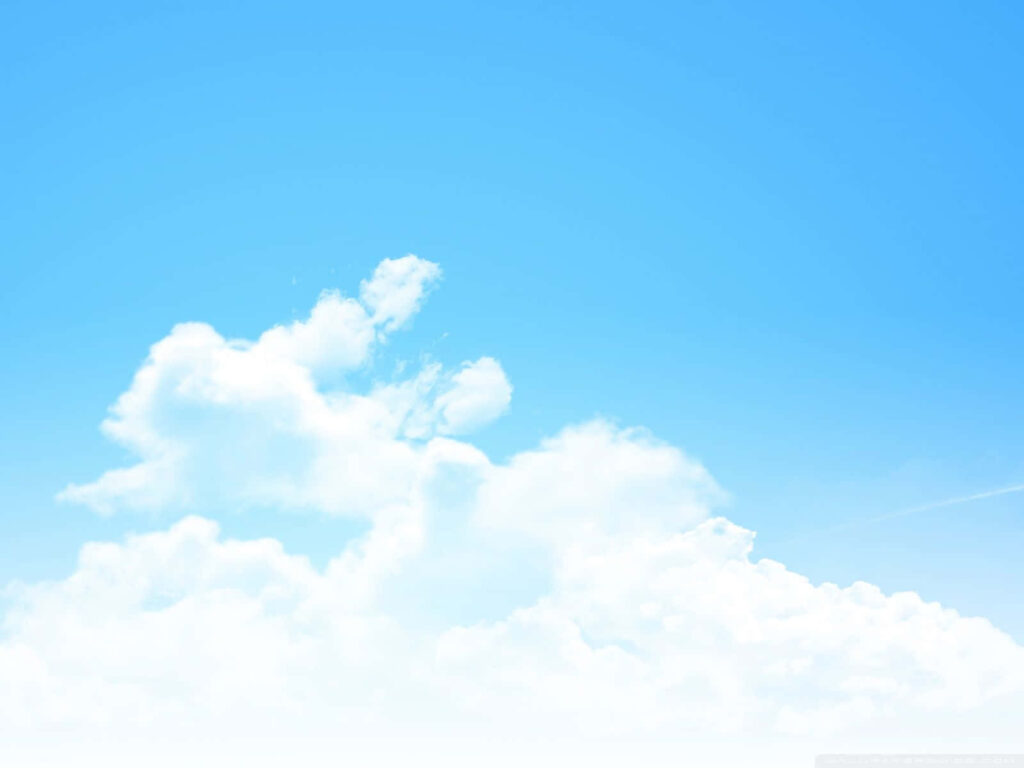 Blissful Horizons: Captivating Blue Sky Aesthetic Background Wallpaper