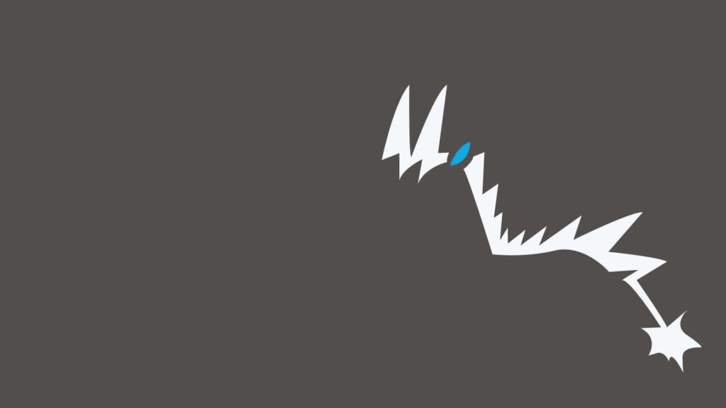 Minimalist Blitzle Pokémon Wallpaper - Modern Vector Art Design