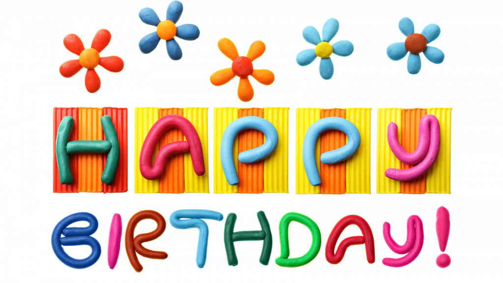 Blooming Birthday Wishes: A Charming Floral Background to Celebrate! Wallpaper