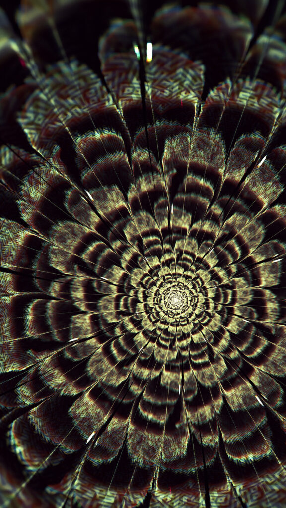Intricate Fractal Flower Wallpaper - Vibrant Abstract Background