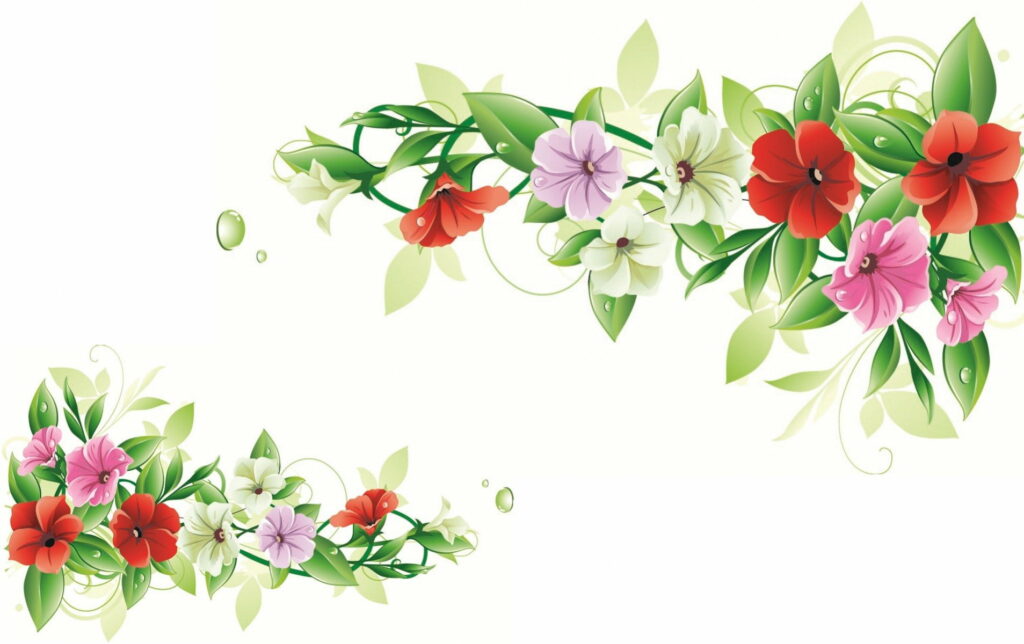 Nature's Dream: A Floral Frame for HD Wallpaper Backgrounds