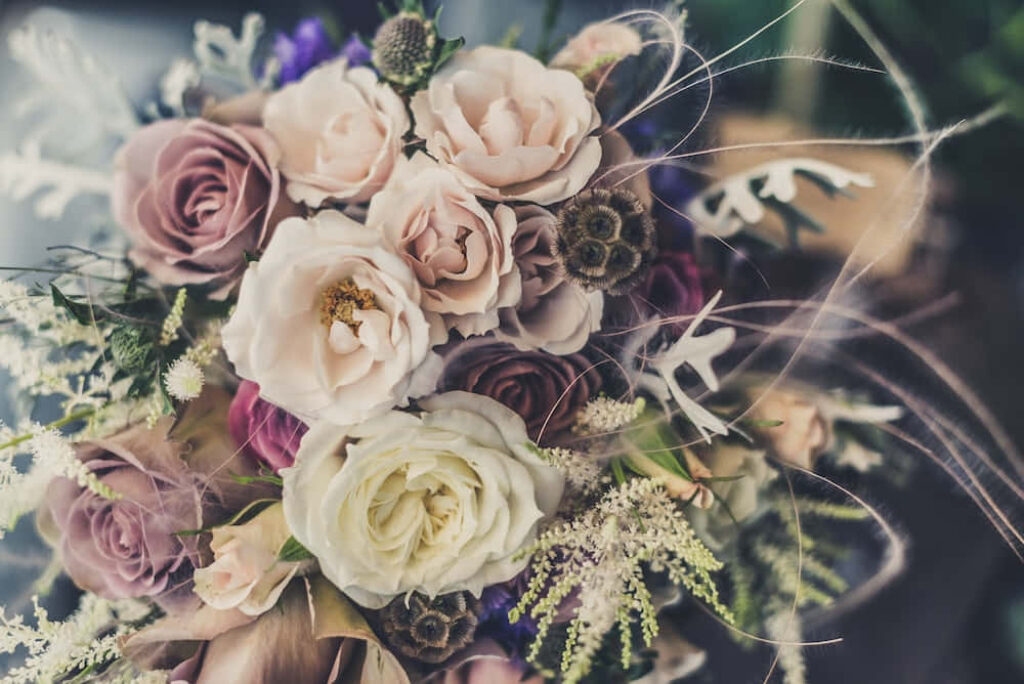 Enchanting Capture: Nostalgic Bouquet Blooms for Google Pixel In Bloom Collection Wallpaper