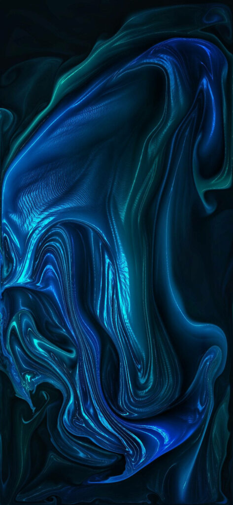 Blue Paint Abstract: Vibrant Oneplus 9r Wallpaper