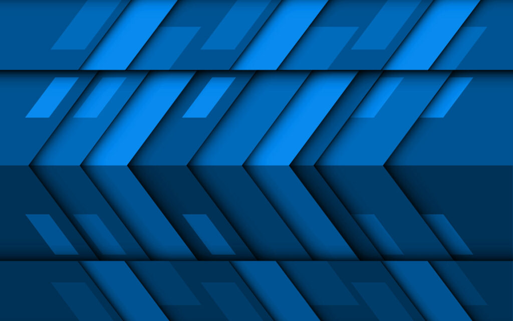 Abstract Blue Arrow Patterns: A Mesmerizing Wallpaper in Material Design