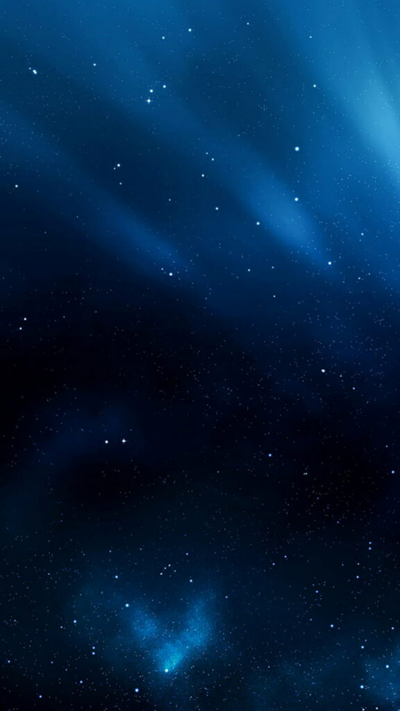 HD Galaxy Blue Aurora: Stunning Universe Wallpaper for Note Phone Plus