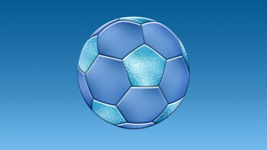Blue Hues Galore: Stunning Vector Art Depicting a 4k Football Background Wallpaper
