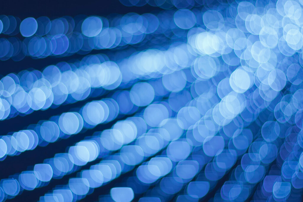 Blue Bokeh Abstract Wallpaper: Stunning Depth & Light Illusion