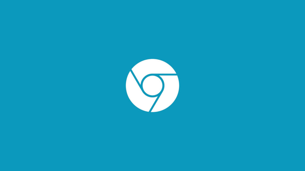 Chrome in Blue: A Minimalist HD Wallpaper for Your Desktop