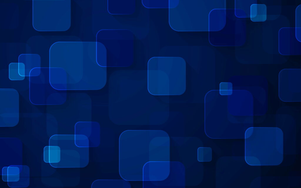 Aesthetic Symphony of Blue Cubes: HD Wallpaper Showcasing Mesmerizing 3D Geometric Composition