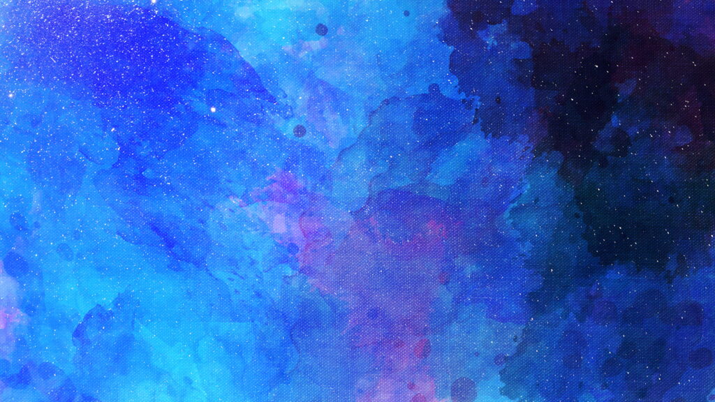 Whimsical Melodies: A Captivating Abstract Art Composition in Blue Hues Wallpaper