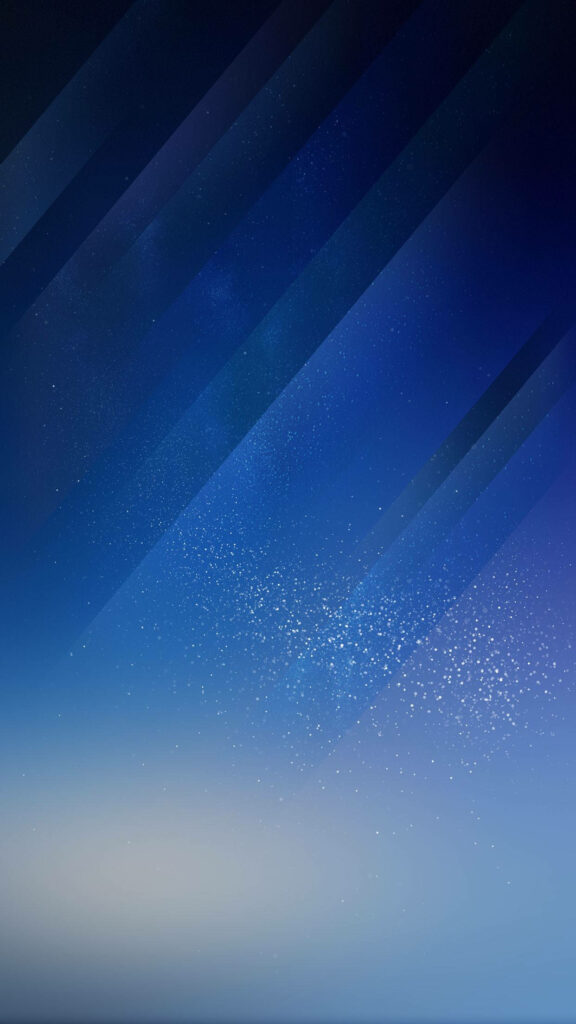 Blue Galaxy Samsung Wallpaper: Serene Gradient & Starry Design