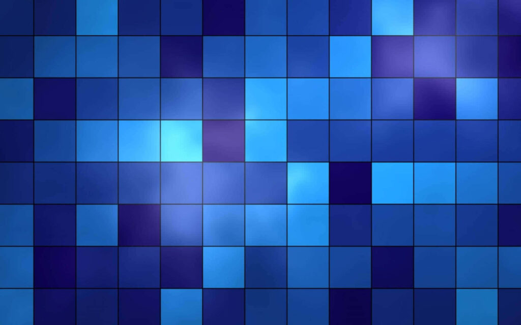 Blue Gradient Mosaic Wallpaper - Modern Tile Pattern Background