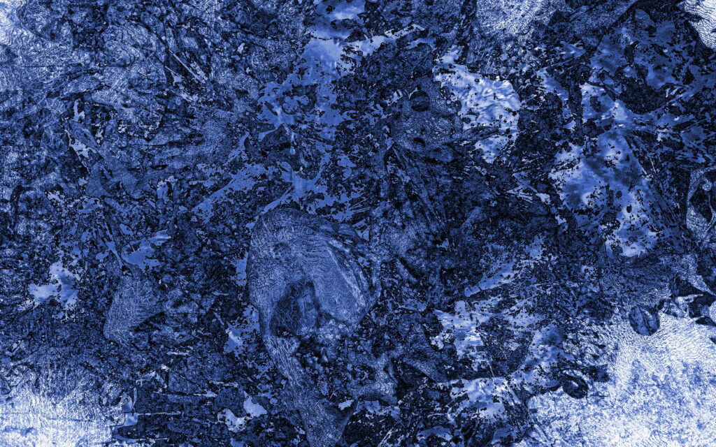 Abstract Blues: A Textured Grunge Delight for QHD Wallpaper