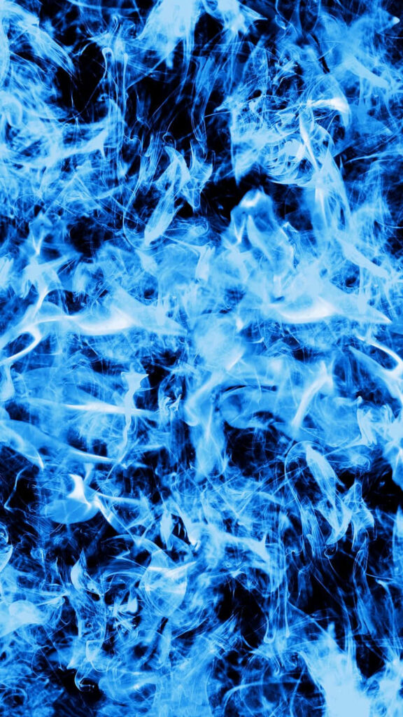 Dynamic Blue Flames Wallpaper - Intense Background for Any Device