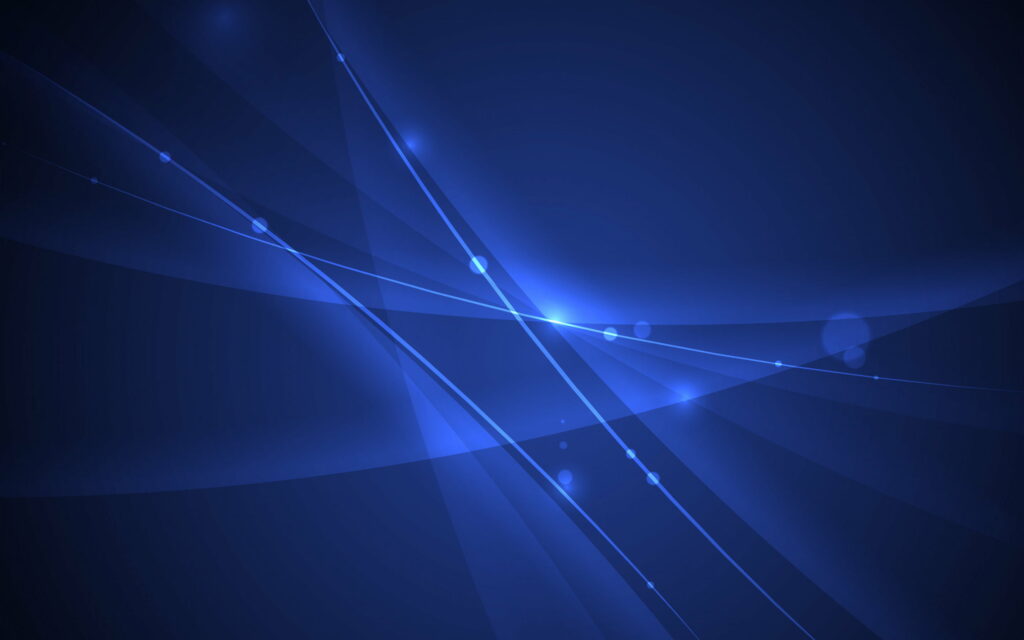 Electric Blue Waves: A Mesmerizing Neon Abstract Wallpaper