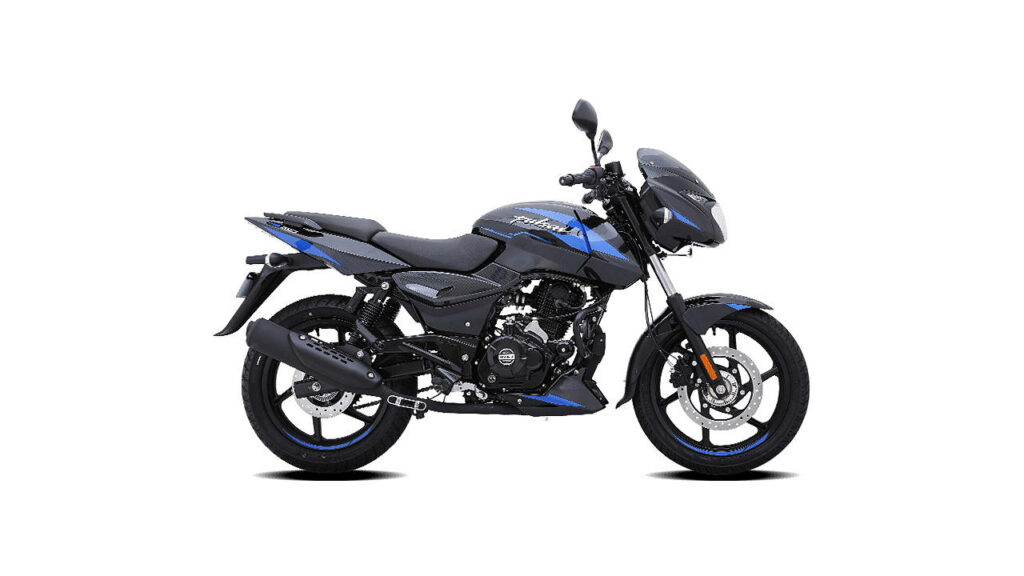 Sleek Blue Pulsar 150 Motorcycle Wallpaper - Sporty Design & Style