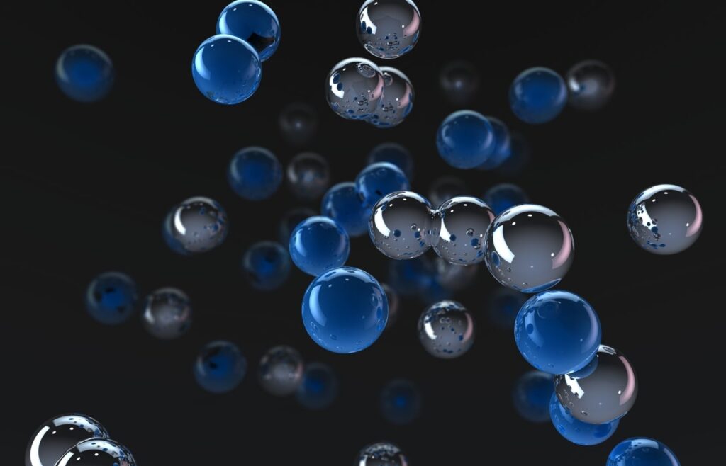 Blue Reflective Spheres Wallpaper - 1680x1080 Dark Background