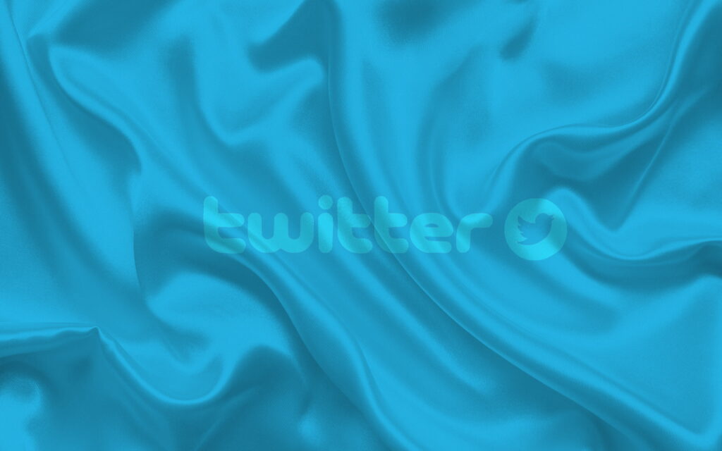 Silken Blue Enigma: A Captivating Twitter Emblem Unveiled in Mesmerizing QHD Wallpaper