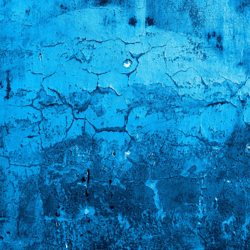 Rustic Blue Textured Wallpaper: Abstract Paint & Crackle Effect