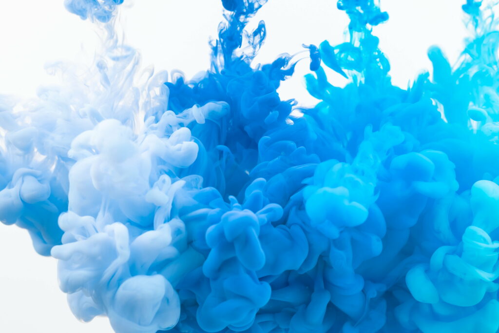 Infinite Serenity: A Mesmerizing Display of Digital Blue and Light Blue Smoke - An HD Wallpaper Background Photo