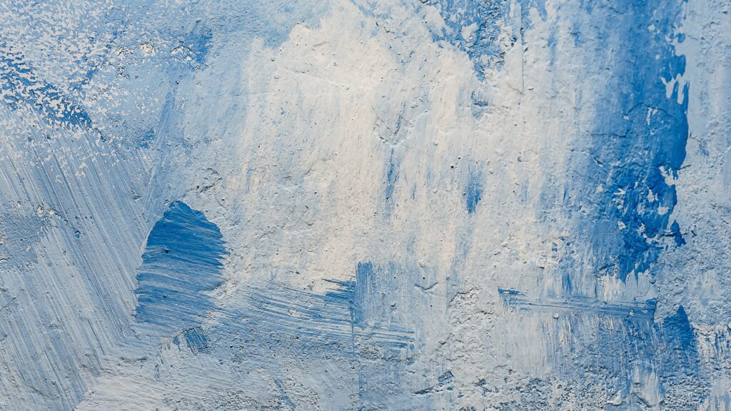 Abstract Splashes: A Captivating Blue and White Paint Texture in Stunning 4K Wallpaper
