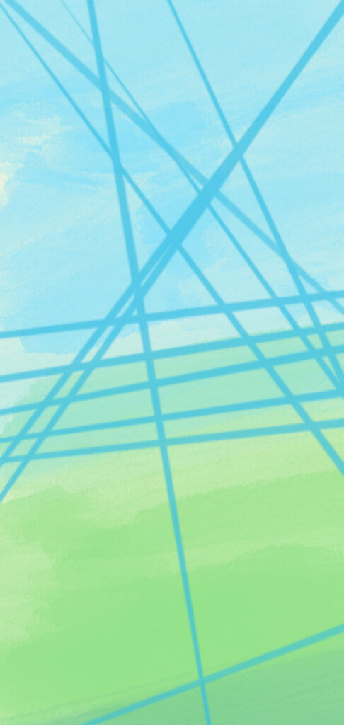 Blue Intersections: A Stylish WhatsApp Chat Wallpaper