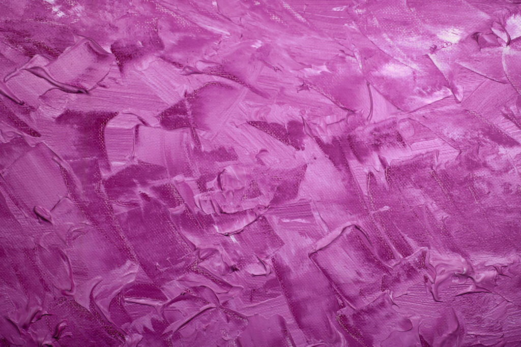 Abstract pink textured wallpaper with bold impasto strokes in vivid magenta and light shades