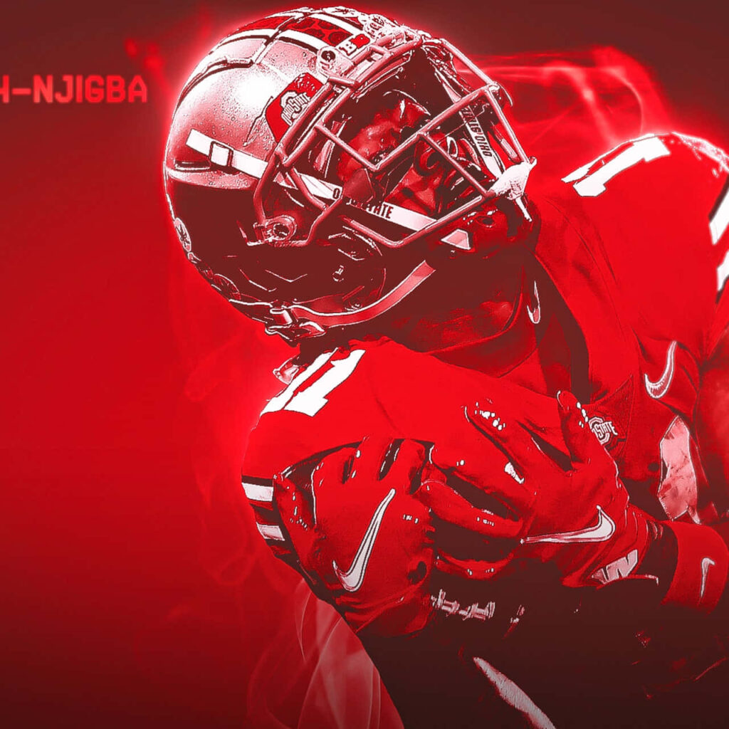 Bo Jackson dynamic wallpaper action shot in red celebrating baseball and football legends