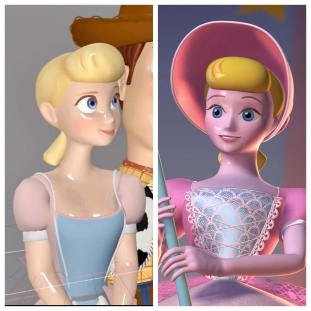 Bo Peep Toy Story Wallpaper: Pastel Design with Iconic Character