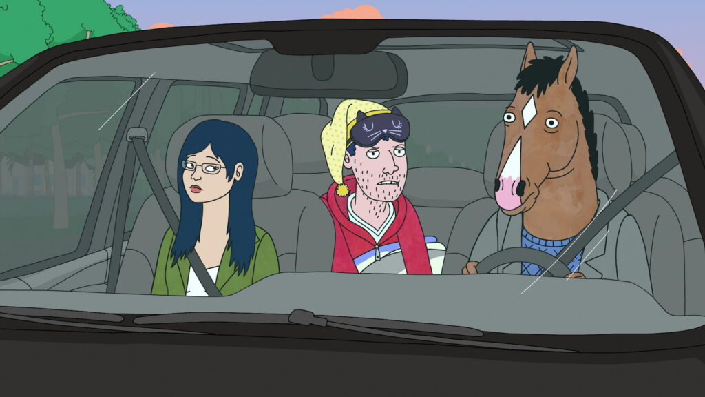 Colorful Characters in BoJack Horseman: Diane Nguyen & Todd Chavez Bring Life to This HD Wallpaper Background