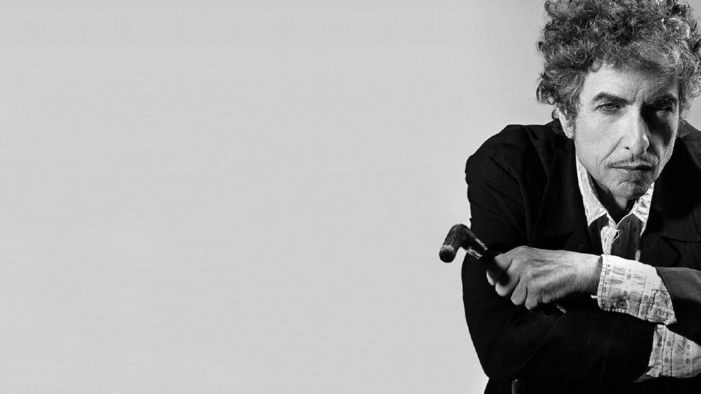 Bob Dylan black and white wallpaper minimalist intense expression signature style background