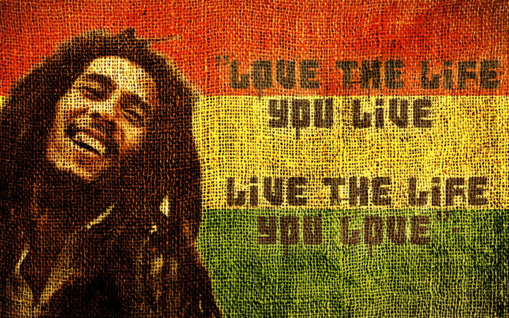 Reggae King: Bob Marley's Iconic Journey as a Music Legend Wallpaper