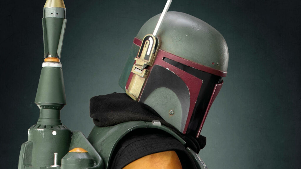 4K Boba Fett Wallpaper: Iconic Mandalorian Armor & Dark Background