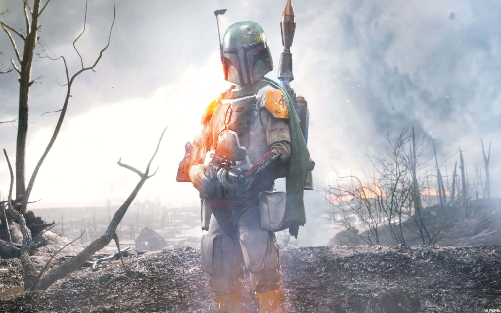 Boba Fett: Legendary Bounty Hunter in Iconic Armor Wallpaper