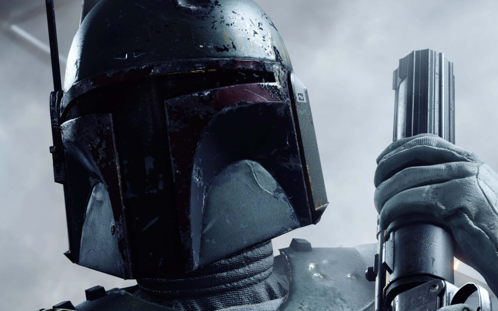 Boba Fett Wallpaper: Iconic Mandalorian Armor in Action