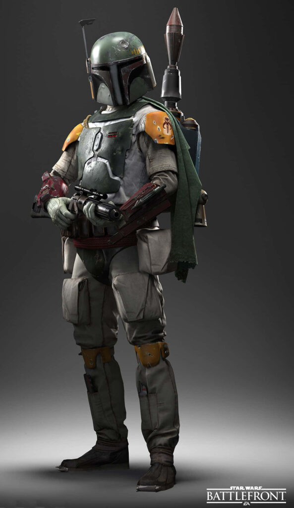 Boba Fett iPhone Wallpaper: Iconic Armor & Jetpack Design