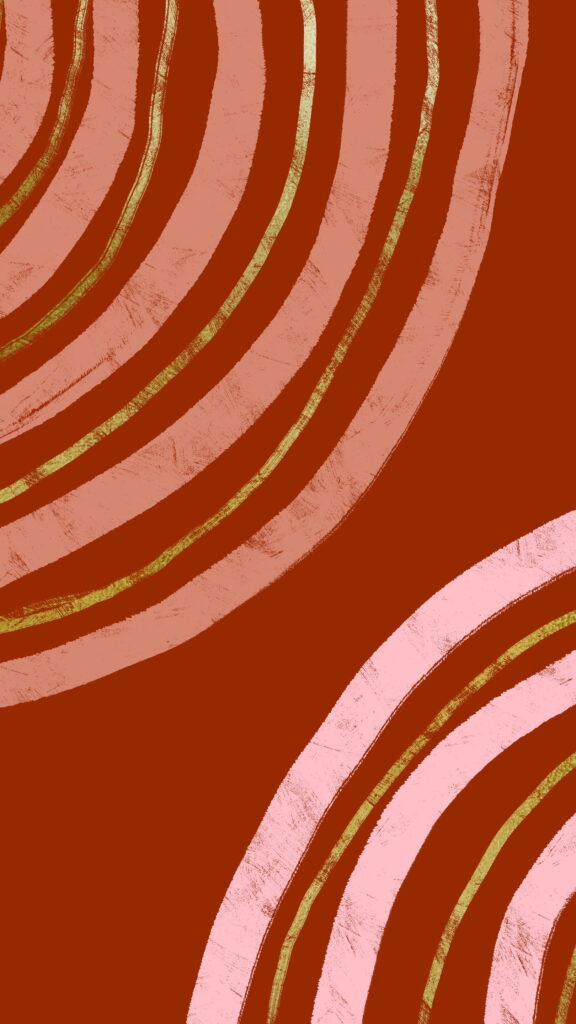 Harmonious Blend: A Minimalist Boho Canvas with Preppy Lines and Terracotta Tones Wallpaper