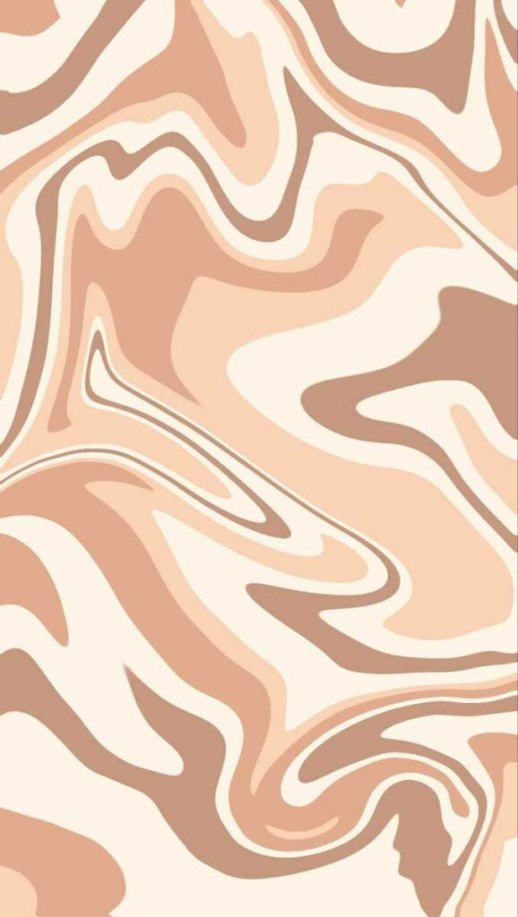 Boho Abstract Wallpaper: Creamy Coffee Tones for iPhone Background