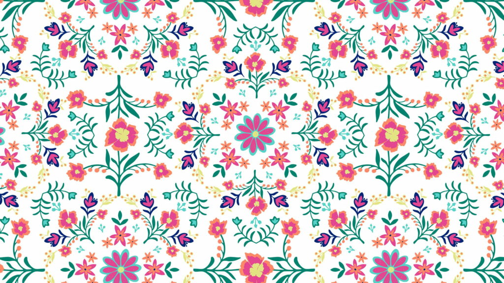 Blooming Boho: A Vibrant QHD Floral Delight for Wallpaper Bliss