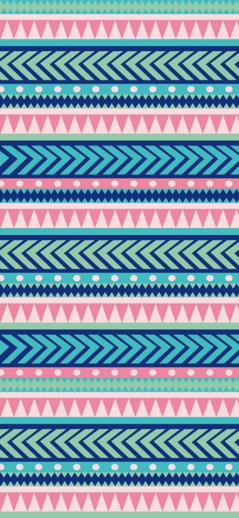 Vibrant Boho Delight: A Playful HD Pattern for Your Girly Phone Wallpaper