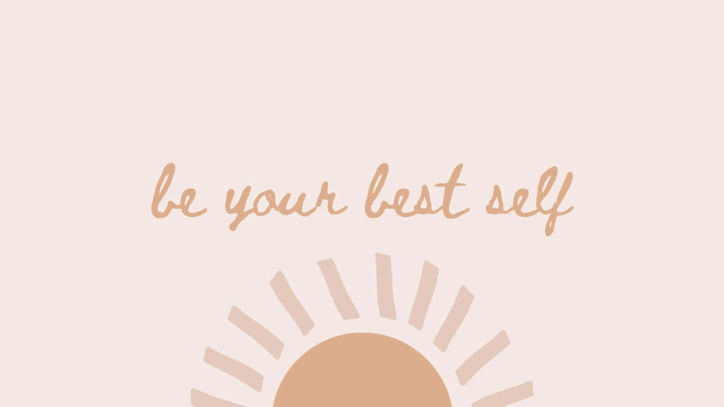 Boho-Chic Desktop Wallpaper: Inspire Your Best Self with a Sun Design