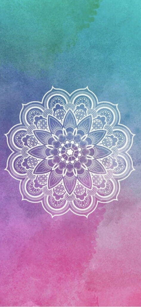 Pastel Boho Mandala: Vibrant HD Phone Wallpaper with Exquisite Desenho Design