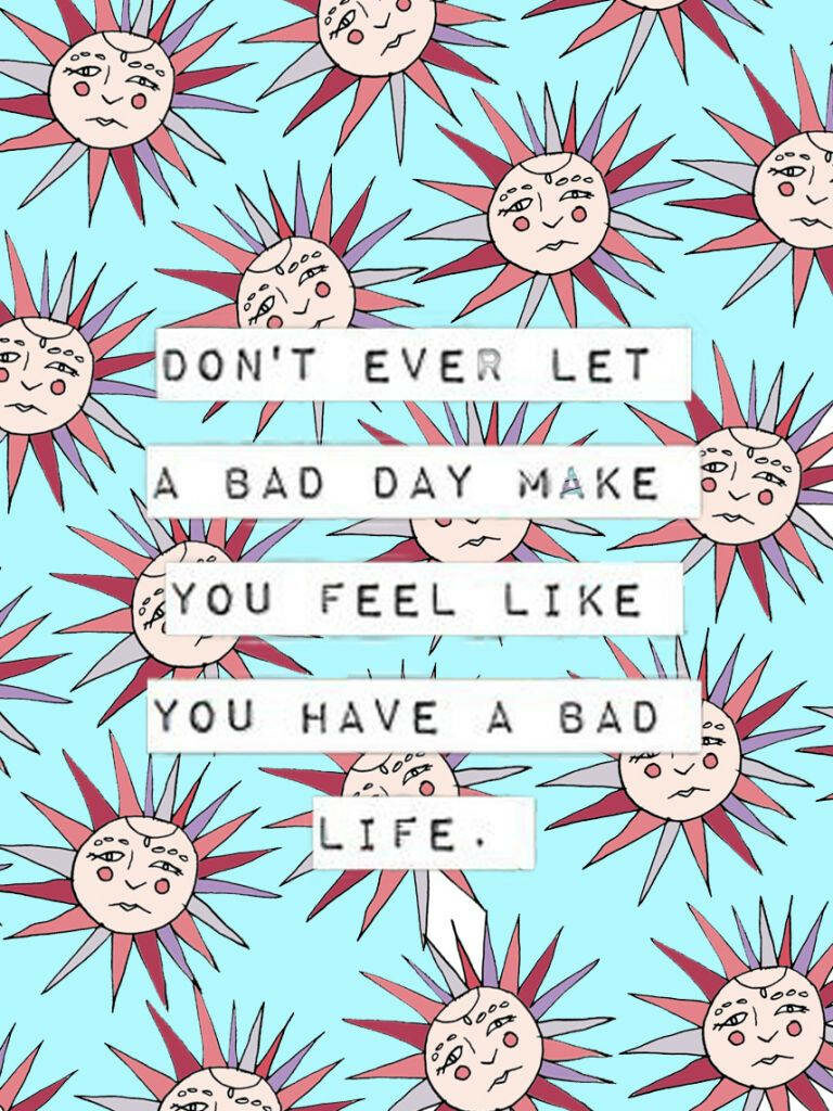 Boho Sun Pattern Wallpaper with Motivational Quote for iPhone